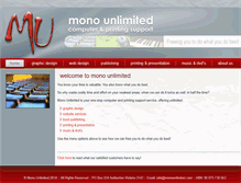 Tablet Screenshot of monounlimited.com